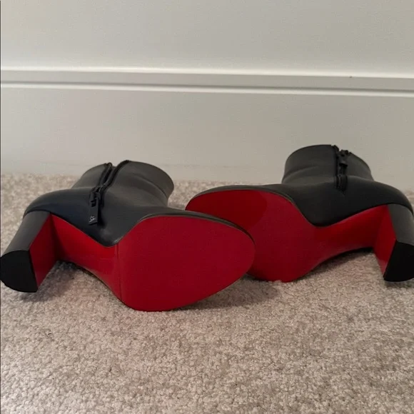Christian Louboutin - Sleek Black Ankle Booties - Picture 4 of 6